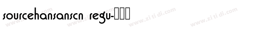 sourcehansanscn regu字体转换